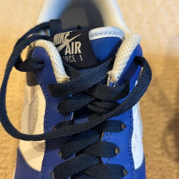 Nike Air Force 1s Men's Blue and White Sneakers - Picture 3 of 6